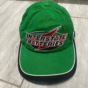 Vintage Interstate Batteries Hat 90s NASCAR Racing Bobby Labonte Snapback Cap